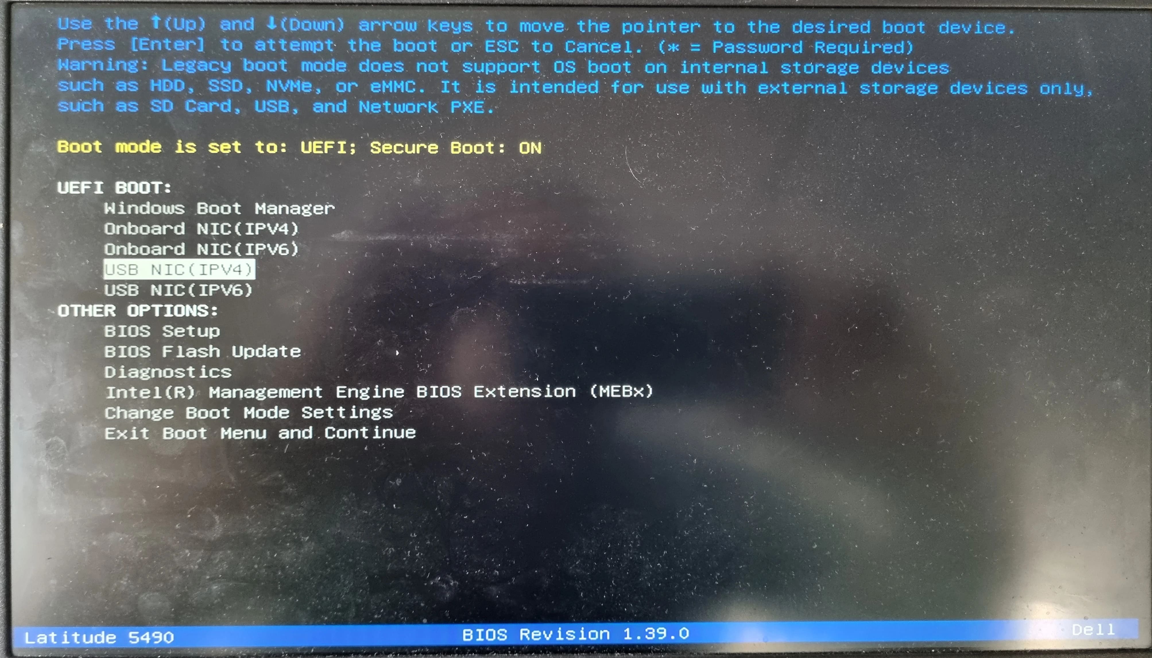 Configuration BIOS UEFI